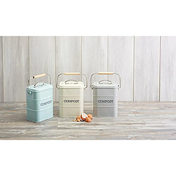 Avis Kitchen Craft Living Nostalgia 3 L Acier Poubelle à Compost Crème Antique