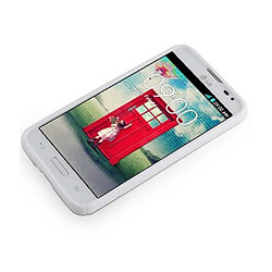 Cadorabo Coque LG L70 (1. SIM) Etui en Blanc