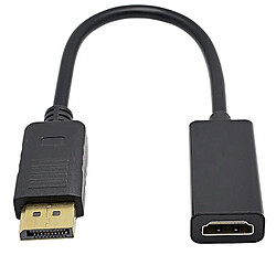 Display Port Mâle to HDMI Femelle Câble Adaptateur Convertisseur Full HD