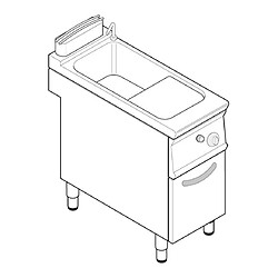 Cuiseur a Pate professionnel à gaz 1 cuve gamme 700 - Tecnoinox