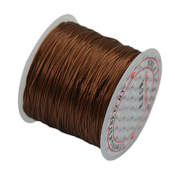 50 Verges De Cristal Chaîne Extensible Polyester Cord Rouleau Jewelry Making DIY Brown