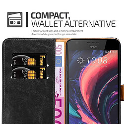 Cadorabo Coque HTC Desire 10 LIFESTYLE / Desire 825 Etui en Noir pas cher