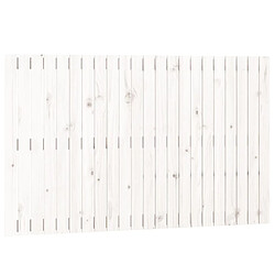 vidaXL Tête de lit murale Blanc 140x3x90 cm Bois massif de pin