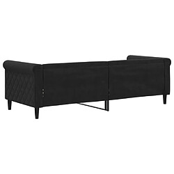 Acheter vidaXL Lit de repos sans matelas noir 80x200 cm velours