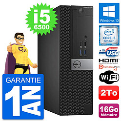 PC Dell OptiPlex 5040 SFF Intel i5-6500 RAM 16Go Disque 2To HDMI Windows 10 Wifi - Occasion