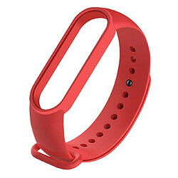 PHONECARE Bracelet Silicone Souple pour Xiaomi Mi Band 6 / Mi Smart Band 6 - rouge