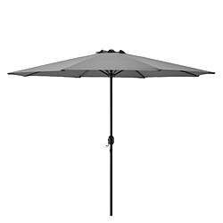 Helloshop26 Parasol de jardin polyester Acier diamètre 300 cm gris 03_0005910