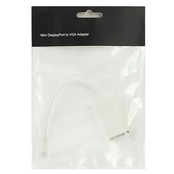 Avis Wewoo Pour Apple blanc Mini Display à VGA 15 broches adaptateur femelle