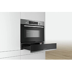 Tiroir chauffant 14cm noir/inox - bic510ns0 - BOSCH