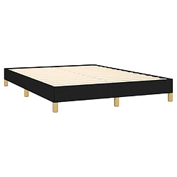 Acheter Maison Chic Lit adulte - Lit simple Cadre de lit,Structure du lit Contemporain Noir 160x200 cm Tissu -MN69813