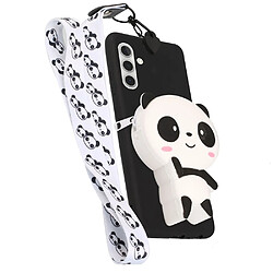 Coque en silicone motif animal de dessin animé avec lanière Blanc/panda pour votre Samsung Galaxy A13 5G