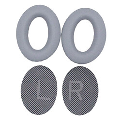 INF 1 paire de coussinets d'oreille et bandeau en cuir protéiné pour BOSE QC35 Grey 10 x 8 x 2 cm