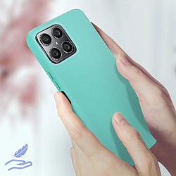 Acheter Avizar Coque Honor X8 4G Silicone Semi-rigide Soft-touch Fine Turquoise