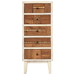 vidaXL Armoire à tiroirs 45 x 30 x 105 cm Bois de récupération massif