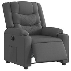 Avis vidaXL Fauteuil inclinable électrique Gris foncé Tissu