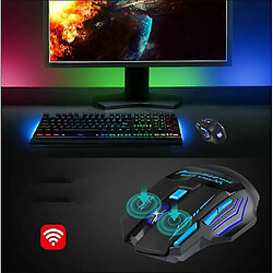 Universal Souris de jeu sans fil à LED rétro-éclairé pas cher