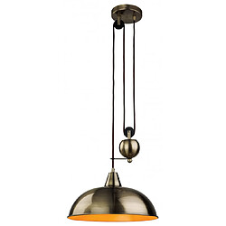 Luminaire Center Suspension Century, laiton antique