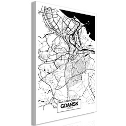 Artgeist Tableau - City Plan: Gdansk (1 Part) Vertical [20x30]