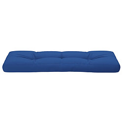 Acheter vidaXL Coussin de palette bleu royal 120x40x12 cm tissu