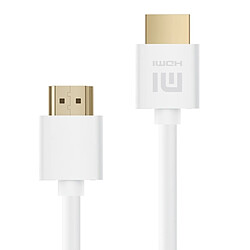 Wewoo Cable HDMI Xiaomi 4K HD HDMI Câble de données TV vidéo avec fiche plaquée or 24K, support 3D, longueur: 3 m