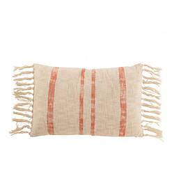 Dansmamaison Coussin Emma Carre Cotton Orange Large