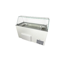 Vitrine à Glace 10 x 5 litres Tenerife Blanche - Combisteel pas cher