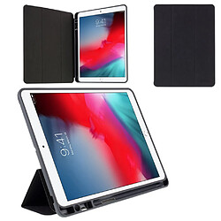 Etui en PU veille automatique avec support noir pour votre Apple iPad 10.2 (2019)