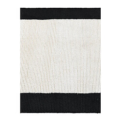 Vidal Tapis de couloir en laine 307x79 noir Darya pas cher