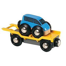 Brio 33577 Wagon transport de voiture avec rampe