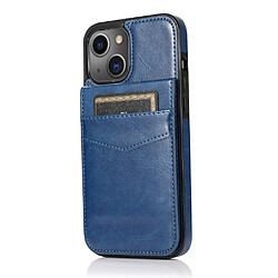 Coque en TPU + PU anti-rayures avec béquille bleu pour votre iPhone 13 mini 5.4 pouces