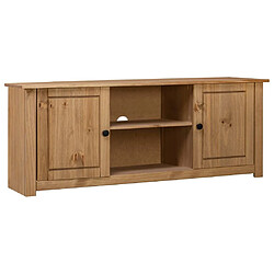 Maison Chic Meuble TV scandinave - Banc TV pour salon 120x40x50 cm Bois de pin massif Gamme Panama -MN67680