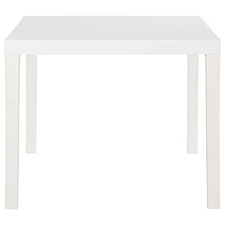 Avis Maison Chic Table de jardin | Table d'extérieur 150x90x72 cm PP Blanc -GKD13386