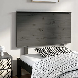 vidaXL Tête de lit Gris 94x6x82,5 cm Bois massif de pin