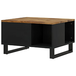 ComfortXL Table Basse 60x50x35 Cm Bois De Manguier Massif pas cher