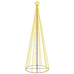 vidaXL Arbre de Noël cône 310 LED Blanc chaud 100x300 cm