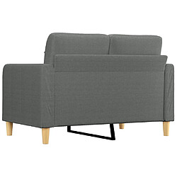 Maison Chic Canapé à 2 places,Sofa de Salon,Canapé droit Gris foncé 120 cm Tissu -GKD207010 pas cher