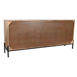 Avis Pegane Buffet, meuble de rangement en bois coloris naturel, noir - longueur 180 x profondeur 40 x Hauteur 80 cm