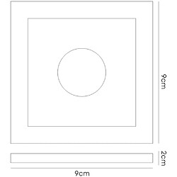 Avis Inspired Bulle encastrée Downlight Square Rim Only Green, nécessite 100035310 pour compléter l'article