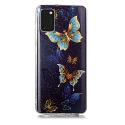 Coque en TPU noctilucent imd flexible beau papillon pour votre Samsung Galaxy A41 (Global Version)