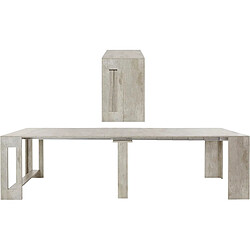 Acheter Alter Table à manger moderne, Made in Italy, Console extensible jusqu'à 12 places, avec support d'extension, 51x90h77 cm (jusqu'à 300 cm) couleur Gris Cendre