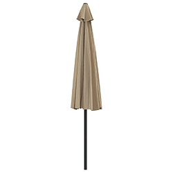 Acheter Helloshop26 Parasol de balcon avec mât en aluminium taupe 300 x 150 cm demi 02_0008307