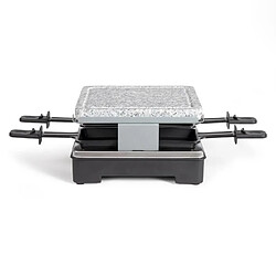 Livoo APPAREIL A RACLETTE + PIERRE A GRILL 4 personnes Revêtement anti-adhésif 600W Poignées isolantes