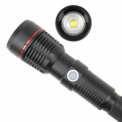 Acheter Lampe de poche en aluminium PNI Adventure F450 avec mise au point et fonction BOOST; LED 20 W; 1500 lm jusqu'Ã 450 m; batterie externe avec sortie USB; chargement micro USB; batterie 4400 mAh incl