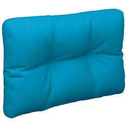 Acheter vidaXL Coussins de palette lot de 2 bleu tissu