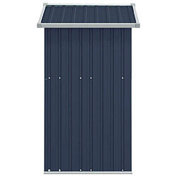 Acheter Helloshop26 Abri de jardin cabane cabanon maison de stockage remise extérieur hangar outils robuste 126 x 97,5 x 177 cm acier galvanisé anthracite 02_0022181