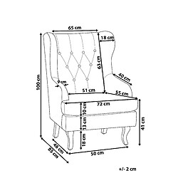 Avis Beliani Fauteuil ALTA Velours Vert foncé
