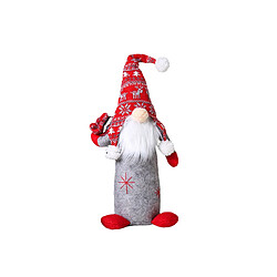 C284 Santa Claus poupée poupée de poupée sans visage décoration de la scène poupée poupée de Noël ornements de bureau debout