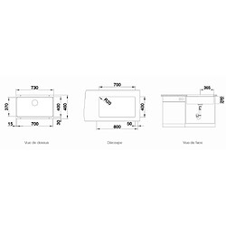 Avis Blanco Evier sous plan Etagon 700-U 525891