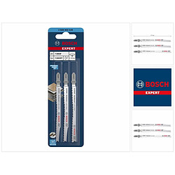 Kit 3 lames de scie sauteuse Bosch Expert Hardwood 2Side Clean