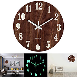 Acheter 12 '' Horloge Murale Lumineuse Horloge De Nuit À Quartz Silencieuse Horloge De Nuit Chiffres Classiques